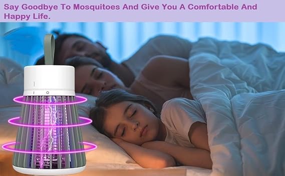 Mosquito Lamp Eco-Friendly LED Mosquito Killer Machine – USB-Powered Indoor Bug Zapper for Home – Chemical-Free Insect Trap Safe for Kids & Pets – Easy to Clean (MASHROOM Mosquito LAMP)
