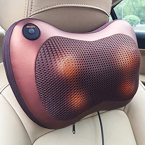 Electric Shiatsu Cushion for Full Body Neck Massager Machine (Brown)