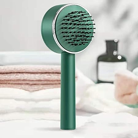 Air Cushion Massager Brush,Airbag Massage Comb,Self Cleaning Hair Brush,Original detangler Self Cleaning Hair Brush,Massage Brush Hair Combs for Men and Women (Air Bag Comb)