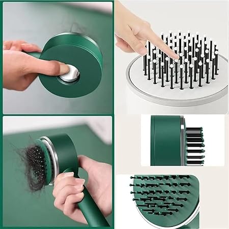 Air Cushion Massager Brush,Airbag Massage Comb,Self Cleaning Hair Brush,Original detangler Self Cleaning Hair Brush,Massage Brush Hair Combs for Men and Women (Air Bag Comb)