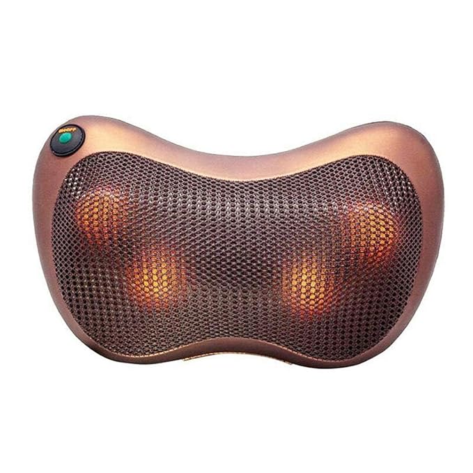 Electric Shiatsu Cushion for Full Body Neck Massager Machine (Brown)