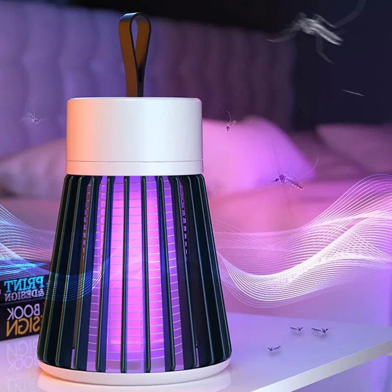 Mosquito Lamp Eco-Friendly LED Mosquito Killer Machine – USB-Powered Indoor Bug Zapper for Home – Chemical-Free Insect Trap Safe for Kids & Pets – Easy to Clean (MASHROOM Mosquito LAMP)