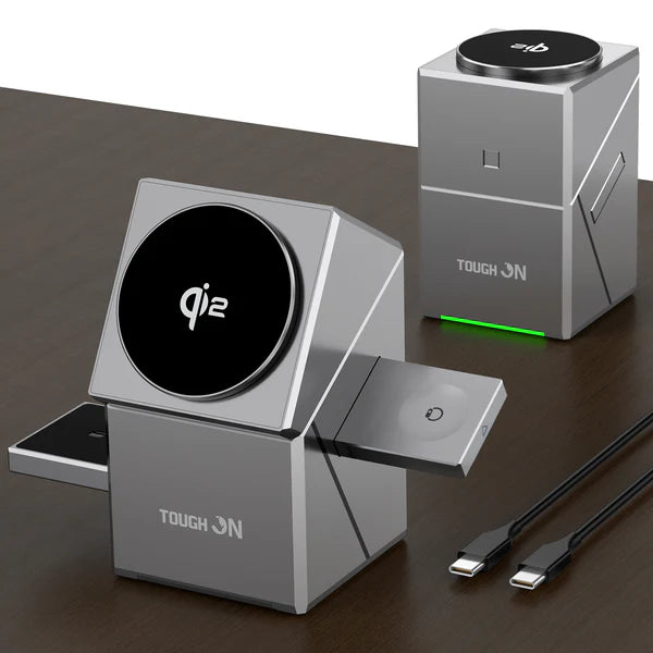 3 in 1 Wireless Charger Auto-Rotating Compatible with MagSafe