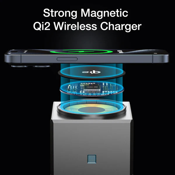 3 in 1 Wireless Charger Auto-Rotating Compatible with MagSafe